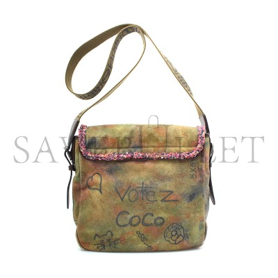 CHANEL GRAFFITI ON THE PAVEMENTS SHOULDER BAG 365009 (30*30*18cm)